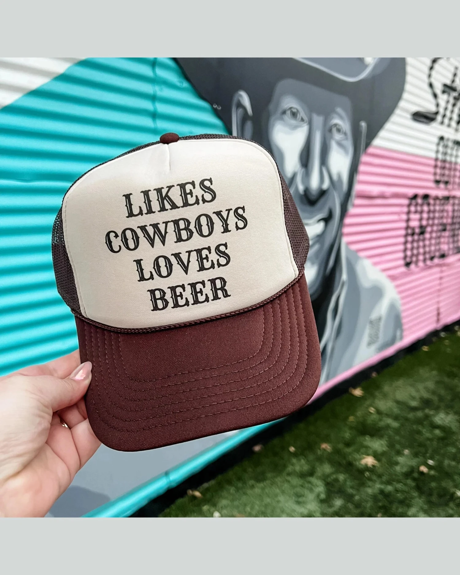 Likes Cowboys Loves Beer Trucker Cap 3 Likes Cowboys Loves Beer Trucker Cap