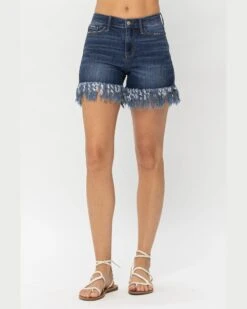 Long Fray Hem Short