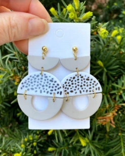 Spotted Luna Stacked Acrylic Earrings -Women Fashion 14397452 a8485022 67d1 4603 bd72 22bf42c71a37
