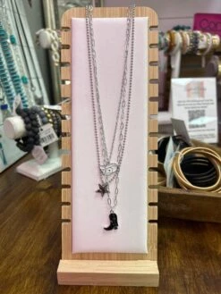 Hat Star Boot Necklace