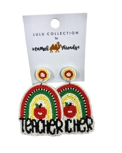 Rainbow Teacher Earrings
