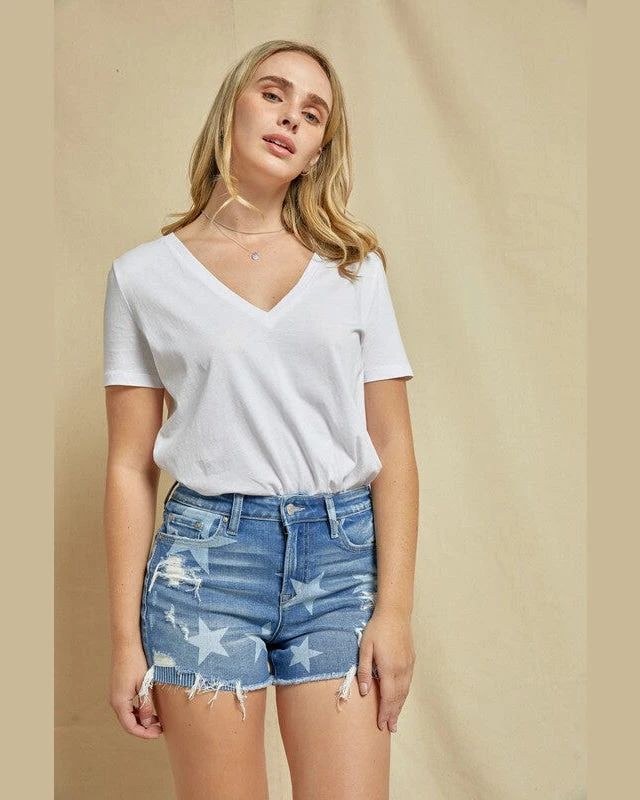 High-Rise Shorts With Stars 3 High-Rise Shorts With Stars