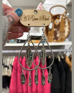 Silver Feather Earrings