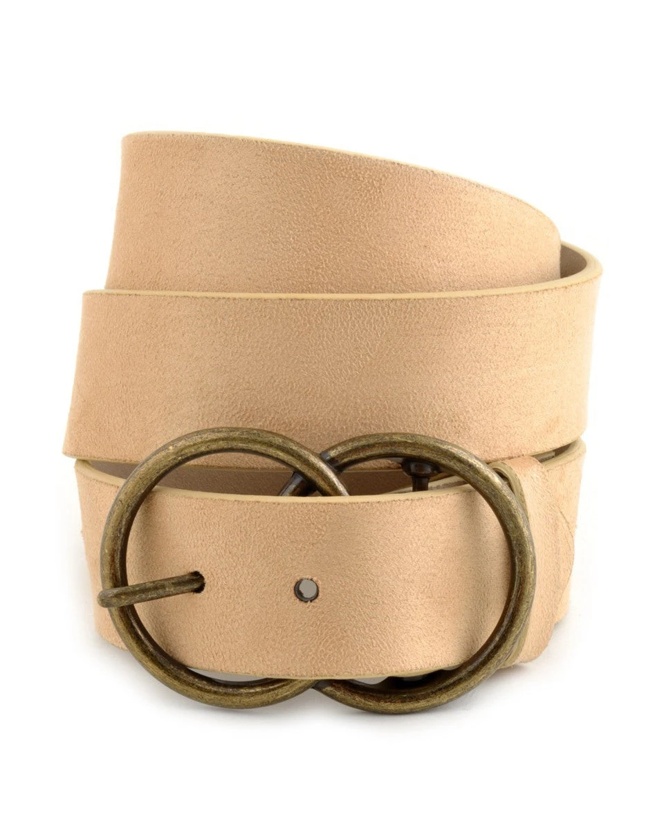 Vegan Suede Double Ring Belt 3 Vegan Suede Double Ring Belt