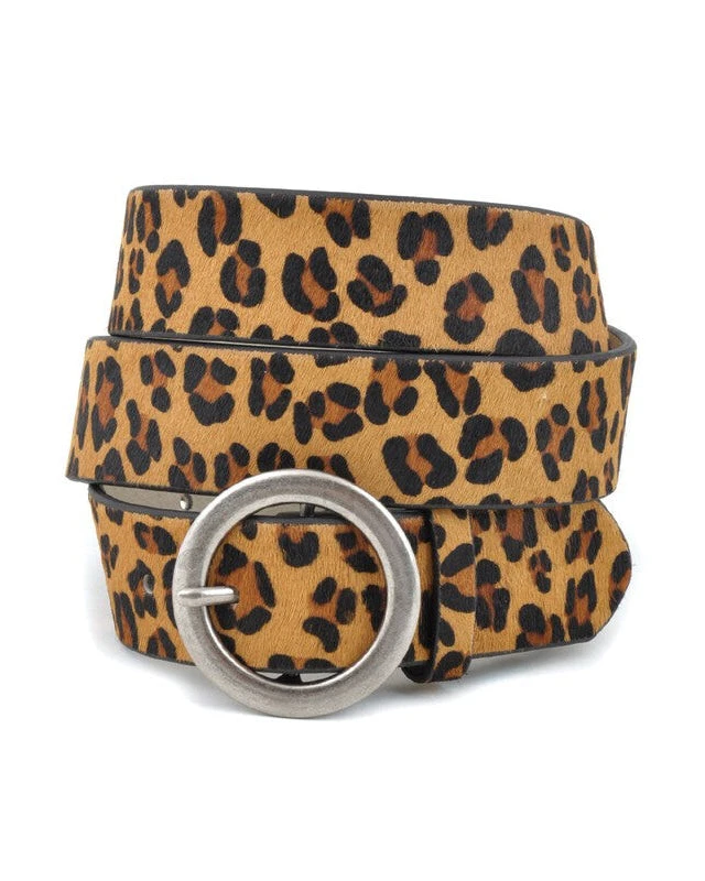Leopard Print Leather Belt 3 Leopard Print Leather Belt
