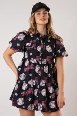 Baseball Print Dress -Women Fashion 21056902 5126da2f 360b 4042 b9ae a371ddbdddc2