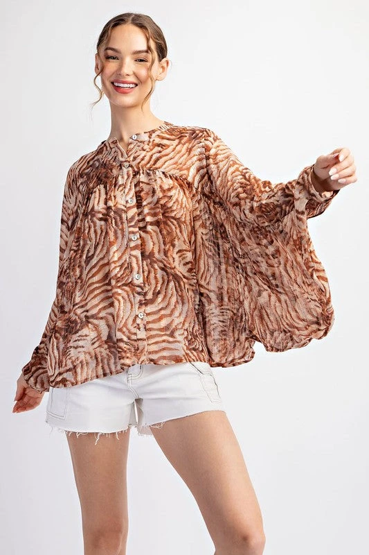 Tiger Stripe Dolman Blouse 3 Tiger Stripe Dolman Blouse
