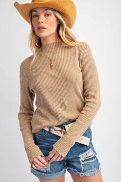 Fitted Rib Knit Top -Women Fashion 21522454 892650e3 6837 4bd8 8fd9 72d4e633115f