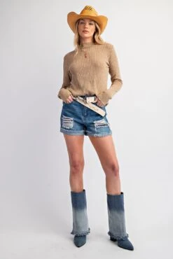 Fitted Rib Knit Top -Women Fashion 21522454 ae8605ee b2a2 42c8 84a0 ab844f498f00