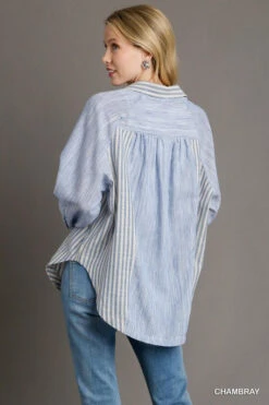 Mixed Stripe Button Down Top 11 Mixed Stripe Button Down Top -Women Fashion 21551411 e8306e18 50c5 45dd b22d d717ac9b538d