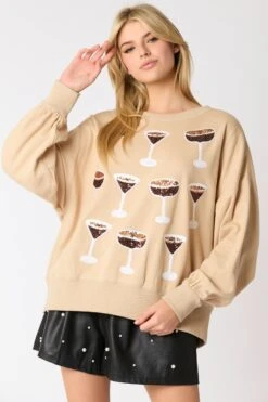 Coffee Martini Oversized Sweatshirt 12 Coffee Martini Oversized Sweatshirt -Women Fashion 21688224 5bbbf9e6 6169 4339 bbb0 51d901b237f6