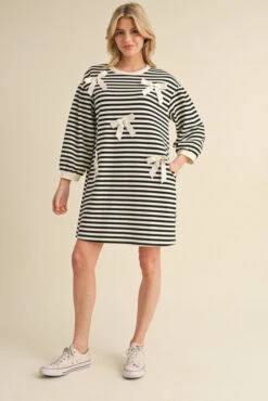Striped Mini Bow Dress 7 Striped Mini Bow Dress -Women Fashion 22215021 0ebdf83e bb5e 44ad b16a 14151dff1035