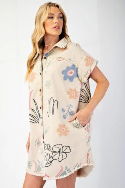 Floral Twill Shirt Dress 9 Floral Twill Shirt Dress -Women Fashion 22431383 e71018fd 2a3b 4cd9 98b3 dc86982f7d8f