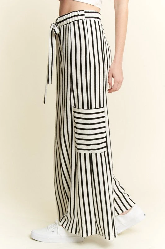 Wide Leg Stripe Pants 4 Wide Leg Stripe Pants - Image 2