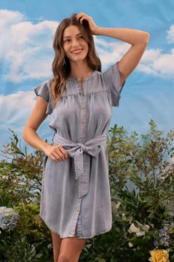 Women Fashion 22 Button Down Dress