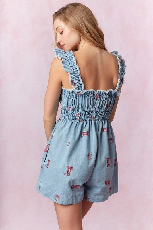 Boots And Horseshoes Romper 4 Boots And Horseshoes Romper - Image 2
