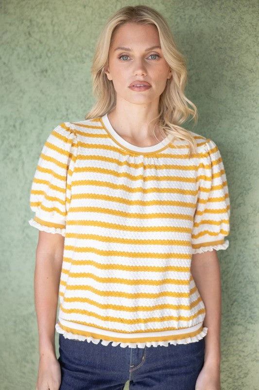 Striped Knit Top 3 Striped Knit Top