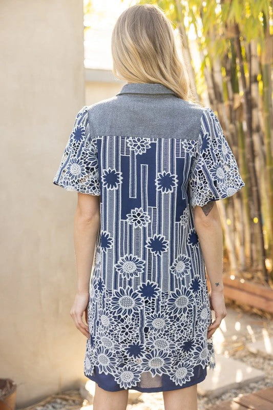 Floral Bubble Sleeve Dress 4 Floral Bubble Sleeve Dress - Image 2