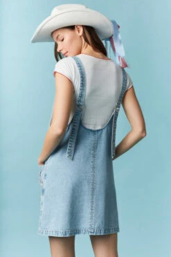 Star Patch Denim Mini Dress 9 Star Patch Denim Mini Dress -Women Fashion 23235323 e634d8f6 a750 49a9 9dbd 4ce7d7378310