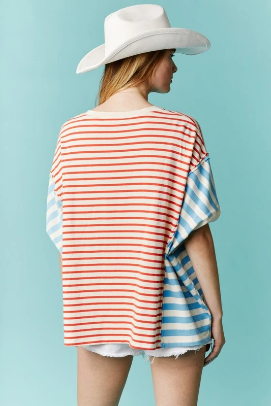 Star Patch Stripe Top 6 Star Patch Stripe Top - Image 4