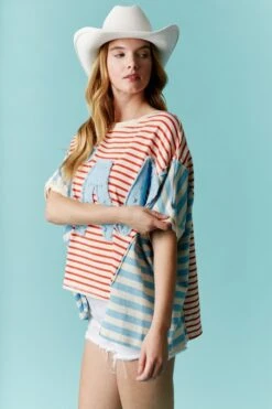 Star Patch Stripe Top 9 Star Patch Stripe Top -Women Fashion 23279410 d88fac98 ef3b 4764 86f3 043279c07b5f