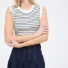 Stripe Ruffle Sleeve Tank 2 Stripe Ruffle Sleeve Tank -Women Fashion 23344558 fbe5f79e 1c2d 4d91 b871 fd601640a7a6