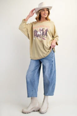 Wild Horses Print Top -Women Fashion 23390385 577c9894 60dd 43c3 b404 dcd76cfa1c74