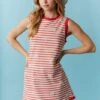 Lace Bow Stripe Mini Dress -Women Fashion 23433759 a6ea9d09 6222 49e1 a965 2dcb306fb60b