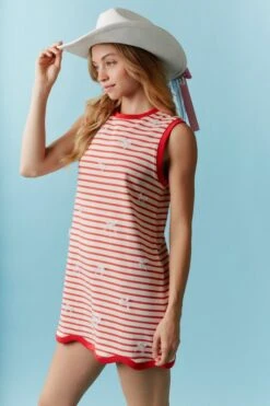 Lace Bow Stripe Mini Dress -Women Fashion 23433759 c129f23c c6c5 4577 a732 864646fe2f38