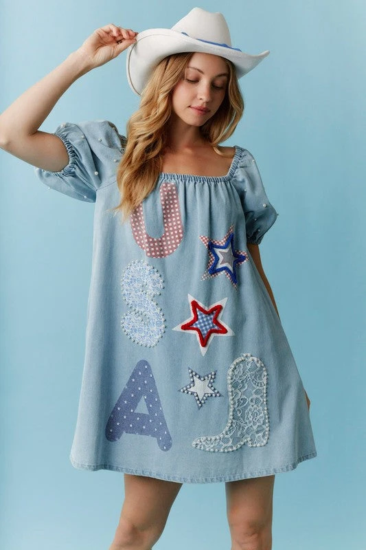 Patriotic Pearls Mini Dress 4 Patriotic Pearls Mini Dress - Image 2