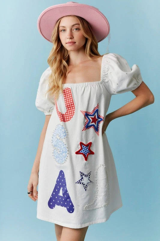 Patriotic Pearls Mini Dress 8 Patriotic Pearls Mini Dress - Image 6