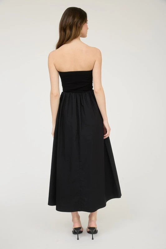 Strapless Front Twist Midi Dress 5 Strapless Front Twist Midi Dress - Image 3
