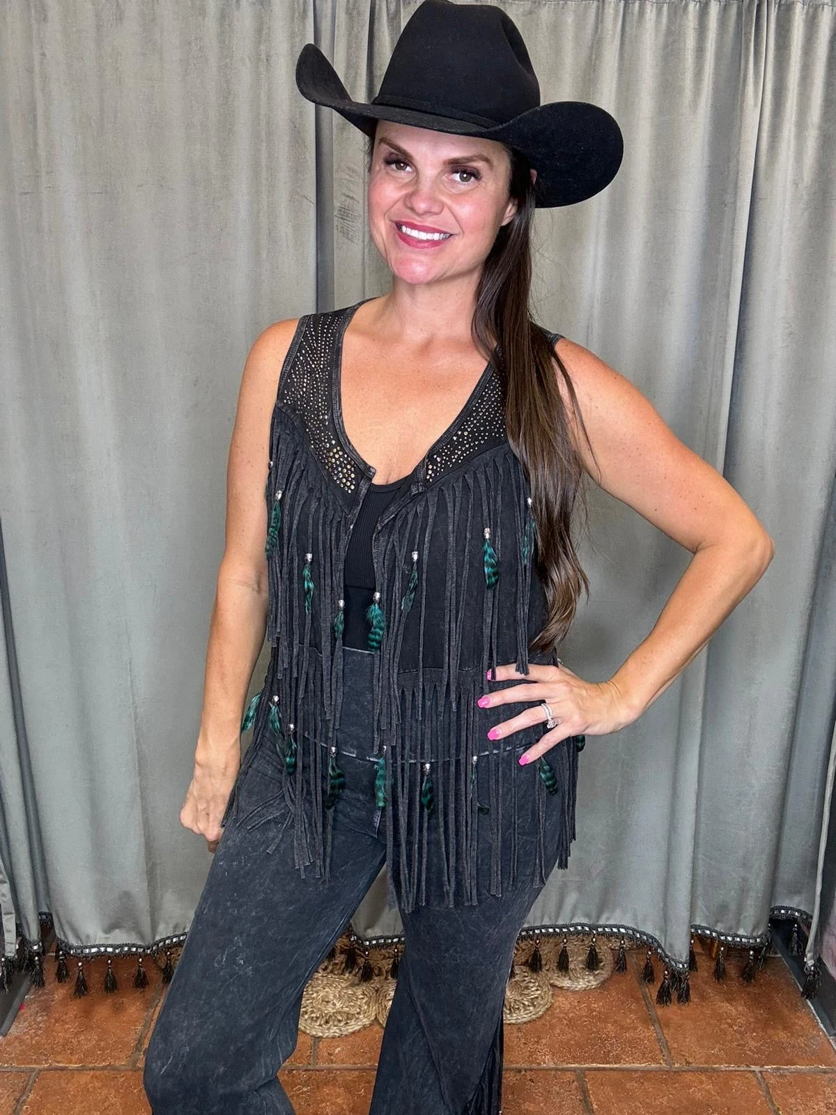 Fringed Feather Vest 4 Fringed Feather Vest - Image 2