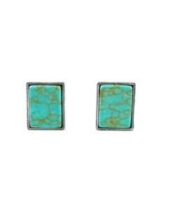 Turquoise Square Earrings
