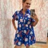 Baseball Print Dress