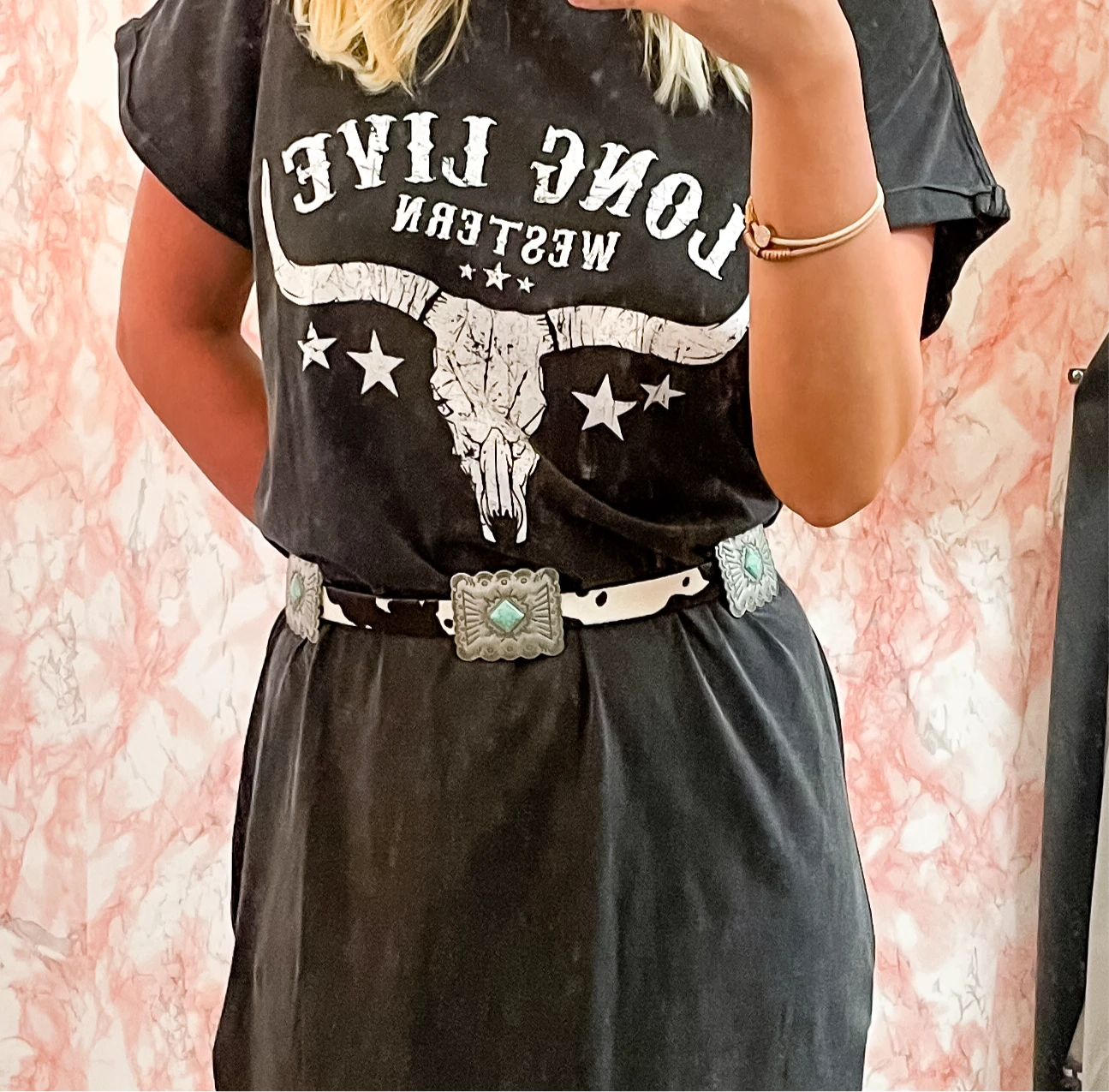 Western Cow Hair Leather Belt 3 Western Cow Hair Leather Belt