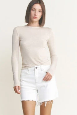 Distressed Hem Shorts