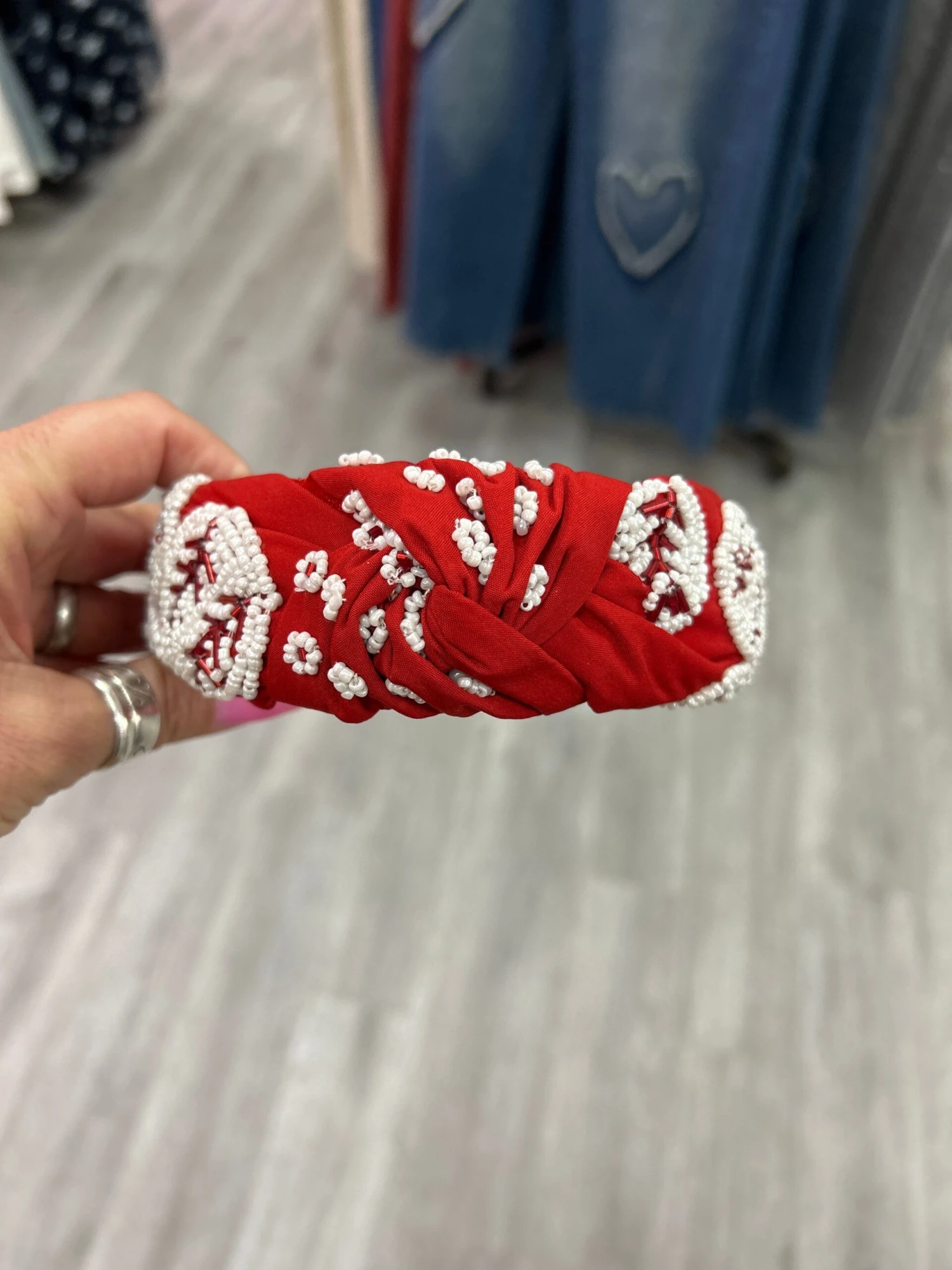 Beaded Baseball Headband 4 Beaded Baseball Headband - Image 2