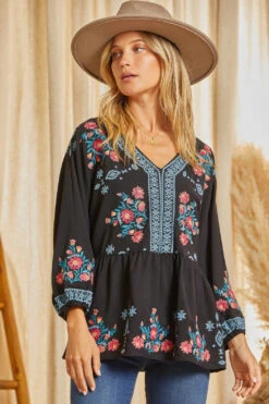 Babydoll Embroidered Top -Women Fashion 931192fa78c6fbad83ebbacc1c3566cfe340baeb02892a59ba2c9f96c9d75f81