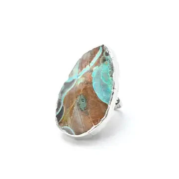 Turquoise Stone Ring 3 Turquoise Stone Ring - Image 2