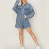 Washed Denim Oversized Romper -Women Fashion 97f70768 16dd 4c3b 8aac 284700cf586d