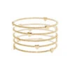 Gold Heart Stretch Bracelet 2 Gold Heart Stretch Bracelet -Women Fashion AB5606GD
