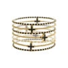 Beaded Cross Bracelets -Women Fashion AB5682BLK