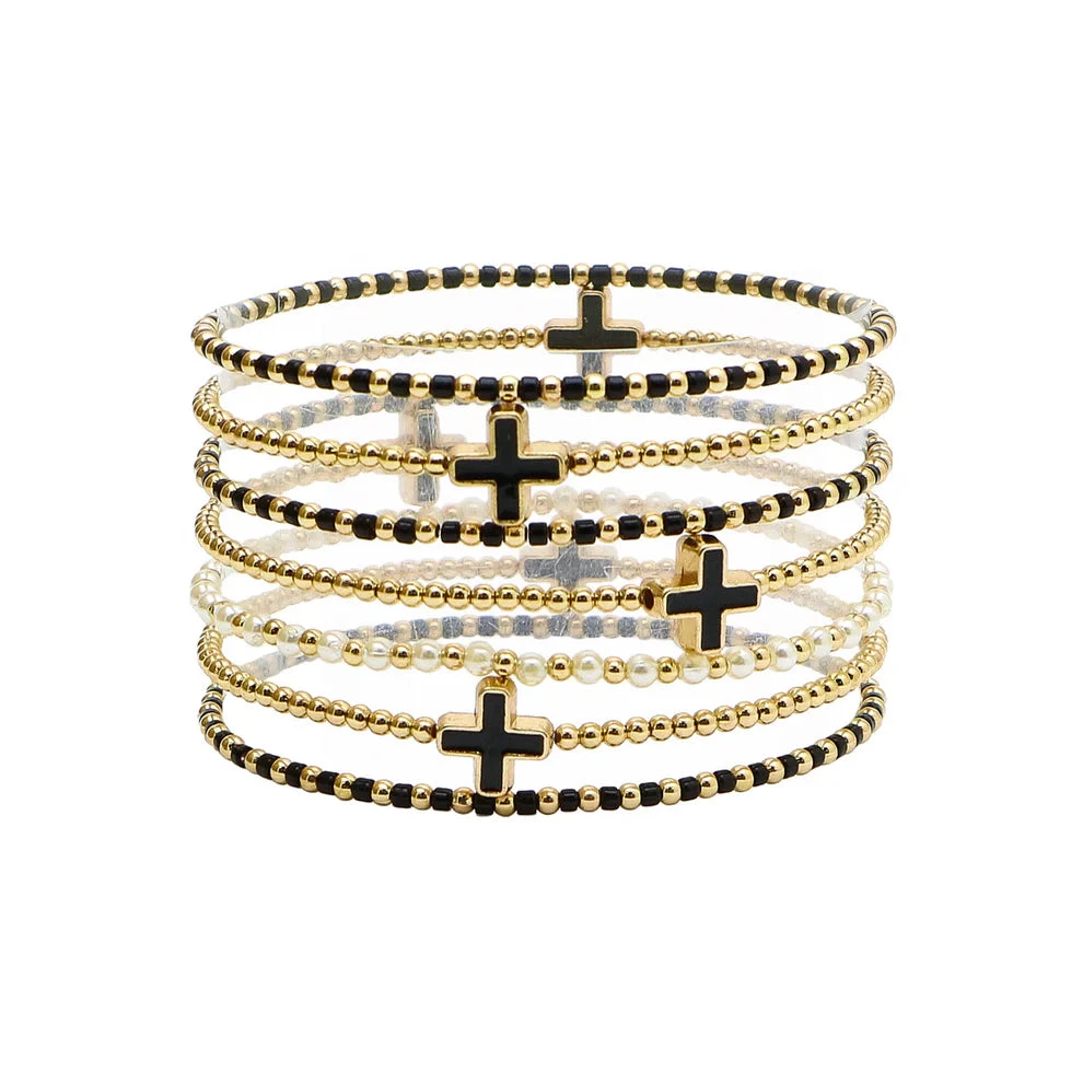 Beaded Cross Bracelets 3 Beaded Cross Bracelets