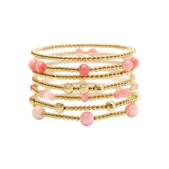 Pink Beaded Bracelets