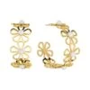 Flower Pearl Earrings -Women Fashion AE3141CRM GD