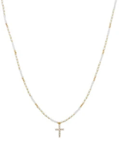 Rhinestone Cross Necklace
