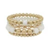 Crystal Stretch Bracelet Set -Women Fashion B 1416WH TB1084WHITE 2T f2c0487a 6fa8 47dc 8732 bcf7f5dff8fb