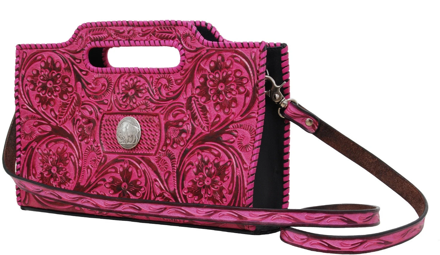 Chic Floral Carving Crossbody Clutch 8 Chic Floral Carving Crossbody Clutch - Image 6