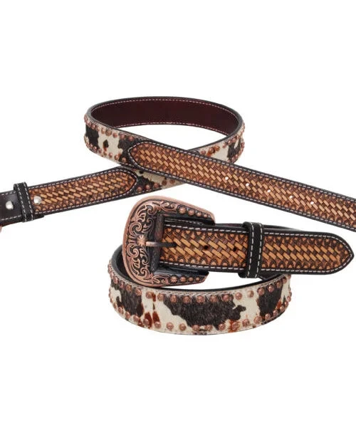 Peppered Cowhide Belt 3 Peppered Cowhide Belt